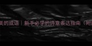 10个形容诗优美的成语新手必学的诗意表达指南附用法