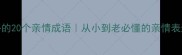 最暖心的20个亲情成语从小到老必懂的亲情表达指南