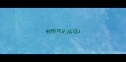 有明月的成语