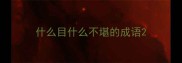 什么目什么不堪的成语