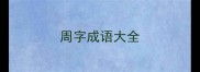 周字成语大全