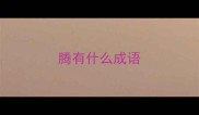 腾有什么成语