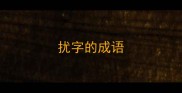 扰字的成语