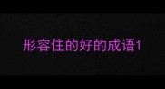 形容住的好的成语