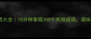 张三李四成语大全10分钟掌握300个高频成语趣味学习不枯燥
