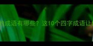 推荐两个肩两个足的成语有哪些这10个四字成语让你秒变语文高手