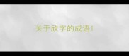 关于欣字的成语