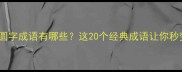 圆字成语大全圆字成语有哪些这20个经典成语让你秒变语文高手