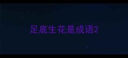 足底生花是成语