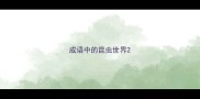 成语中的昆虫世界