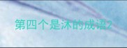 第四个是沐的成语