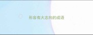 形容有大志向的成语