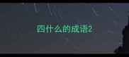 四什么的成语