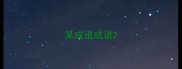 某成语成语