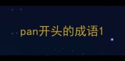 pan开头的成语