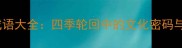 春夏秋冬成语大全四季轮回中的文化密码与养生智慧
