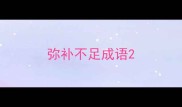 弥补不足成语