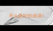 开头是妃的成语