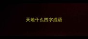 天地什么四字成语