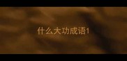 什么大功成语