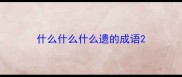 什么什么什么遗的成语